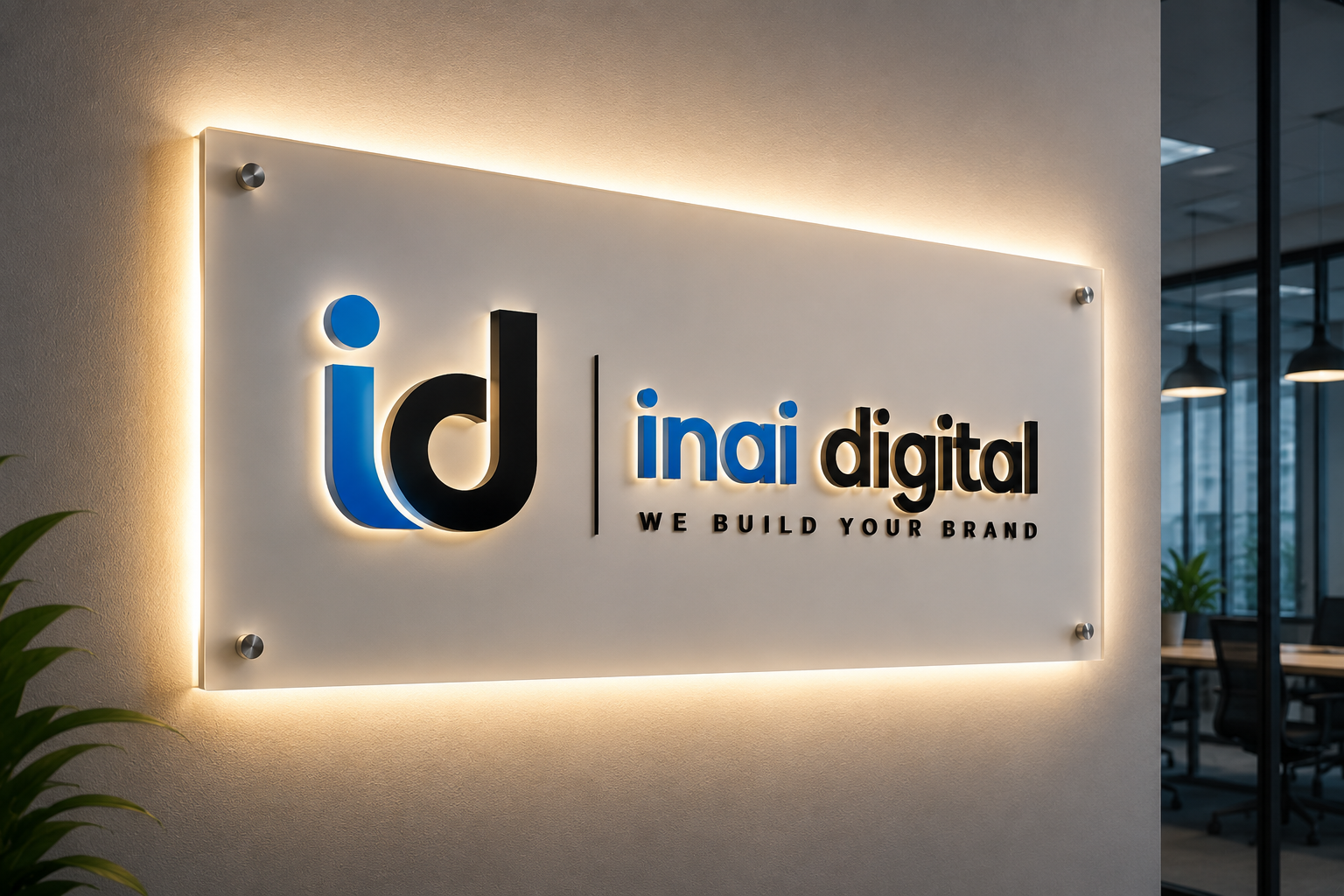 INAI DIGITAL illuminated office sign